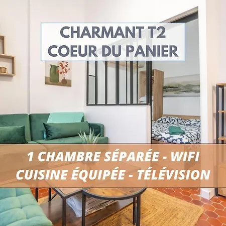 Charmant T2 Au Coeur Du Panier Marseilles Buitenkant foto