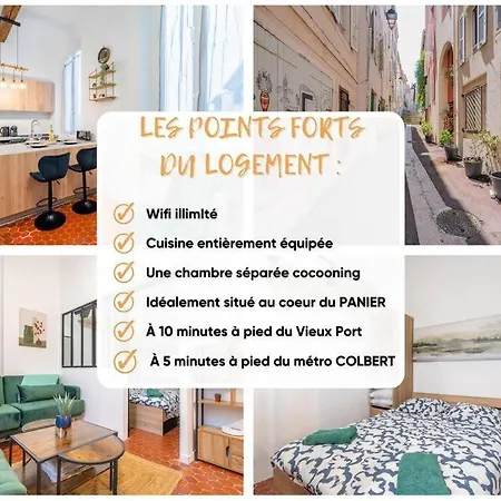 Charmant T2 Au Coeur Du Panier Marseilles Buitenkant foto